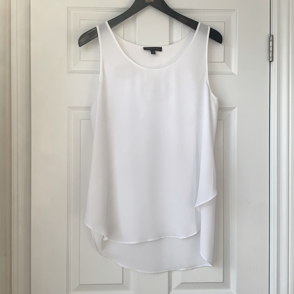 Banana Republic Flowy Tank Top - White - Size M